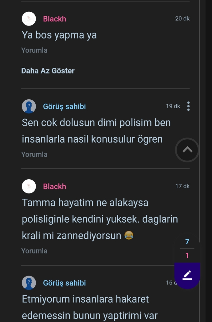 Simdi bu tehdit degil mi?