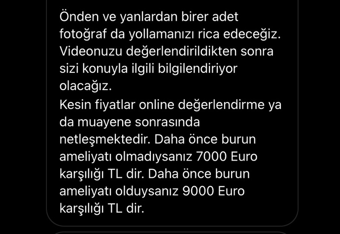 Karşılığı derken?