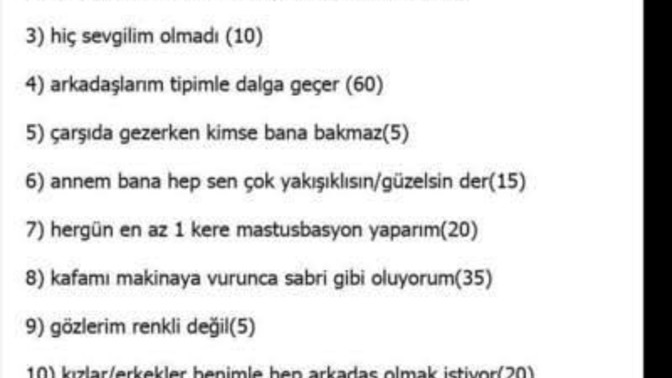 Ne kadar çirkinsin?
