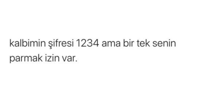 Kalbinize şifre koysanız bu ne olurdu?
