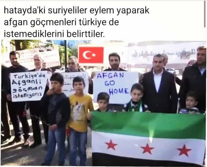 Hatayda bulunan Suriyeli göçmenler Afganlı göçmenleri istemediklerini söylediler. Düşünceniz nedir?