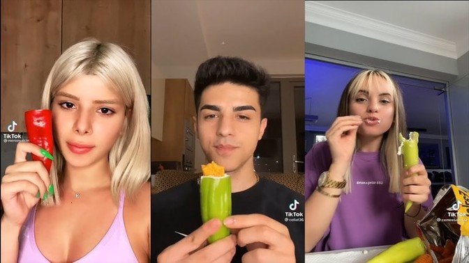 Tiktok'ta meşhur olan cips ve labneli biberi denediniz mi?