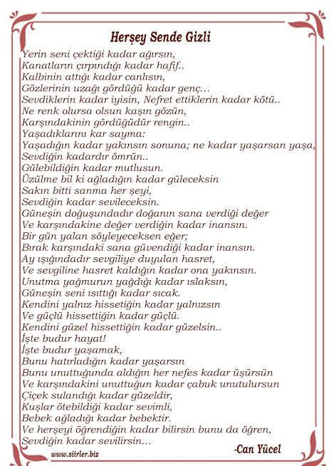 En sevdiğiniz şiiri ya da ondan bir mısra bırakır mısınız?