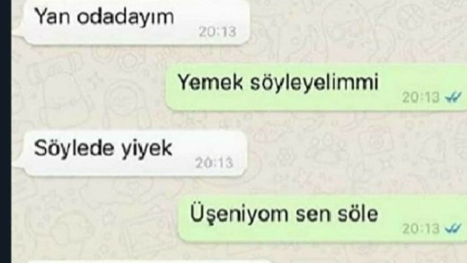 Üşengeçlik seviyeniz nedir şu an?