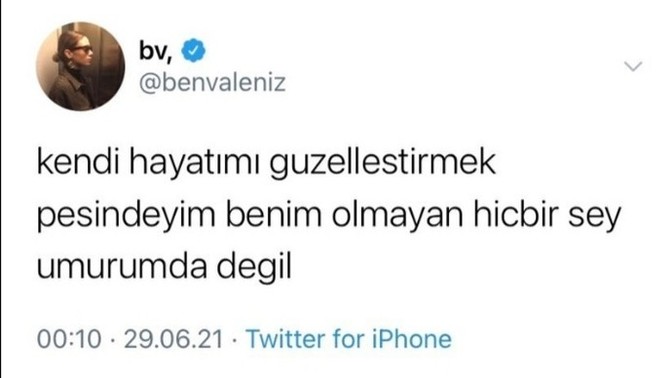 Eski sevgilime gönderme yapıcam bu söz nasıl😂?