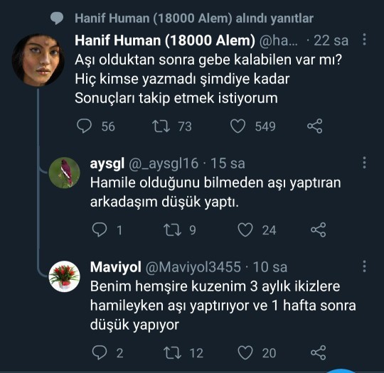 Aşı olup hamile kalabilen var mı?