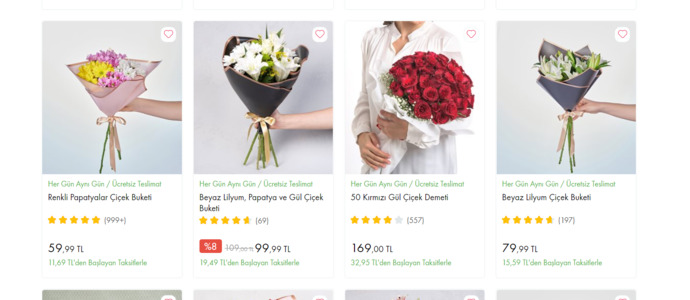 Buket çiçek fiyatları ne kadar genelde?