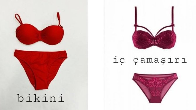İç çamaşırıyla denize giren kadının bikini giymediği anlaşılır mı?