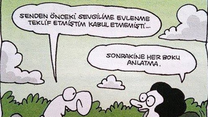 Sürekli eski sevgilisinden bahseden flörtten soğur musunuz?