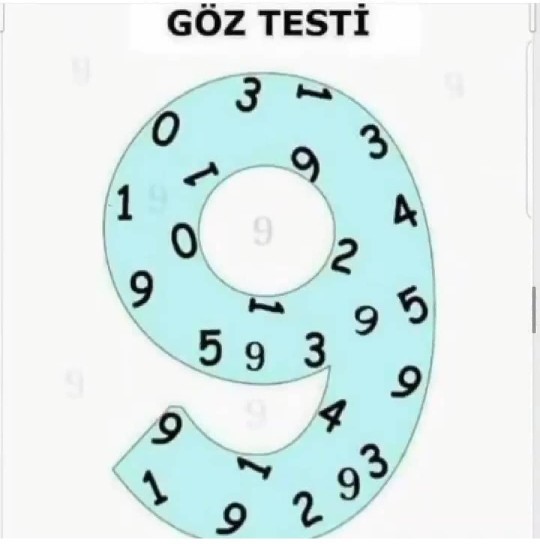 Bir goz testi yapsak yarismaya katilirmisin acaba?