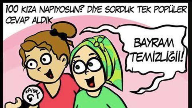 Ben hâla bayram temizliği yapıyorum siz neler yapıyorsunuz?