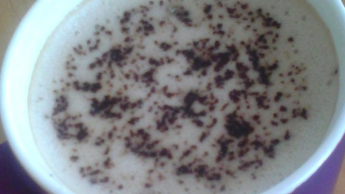 Çikolata parçacıklı cappuccino sever misiniz?