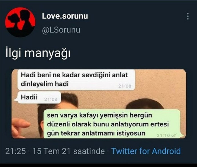 Sürekli ilgi bekleyen sevgiliniz olsaydı ne yapardınız?