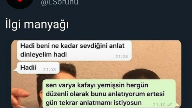 Sürekli ilgi bekleyen sevgiliniz olsaydı ne yapardınız?