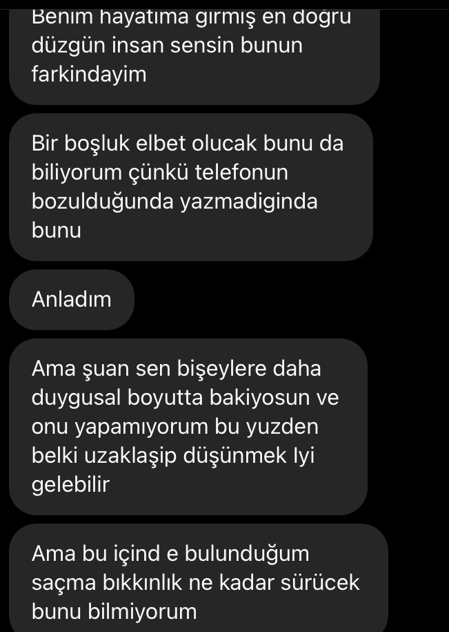 Benle böyle konuşan biri için daha ne yapabilirim sizce yoksa bi şey olmaz mı artık?
