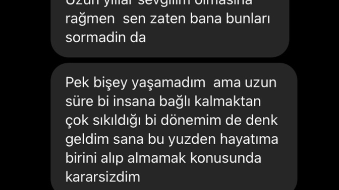 Benle böyle konuşan biri için daha ne yapabilirim sizce yoksa bi şey olmaz mı artık?