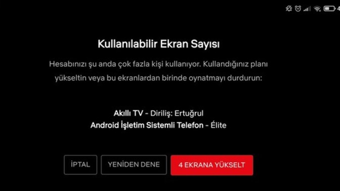 Netflix ten anlayan  var mı?