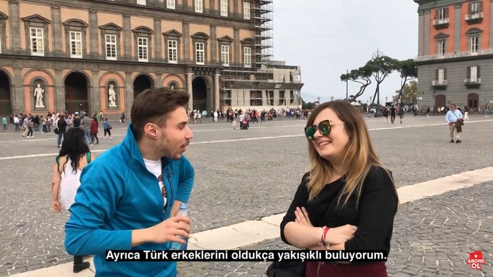 İtalyan kızların Turk erkegi hayranlığı hos degil mi?