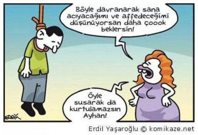 Hadi biraz gülelim en sevdiğiniz karikatür, fıkra, caps, komik söz, diyalog paylaşır mısınız?