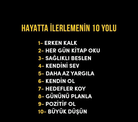 Görsel deki kaç maddeyi yapıyorsunuz?