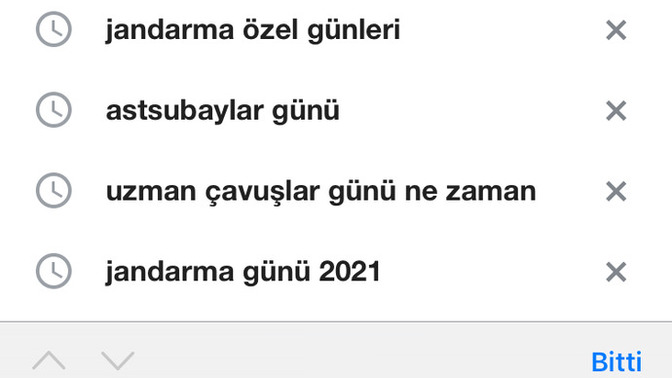 Google’da bu kısımda ki arattıklarımı neden silemiyorum?