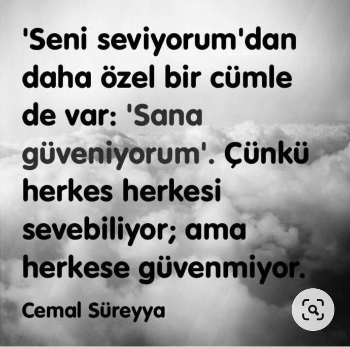 Ona özel bir cümle söylermisin?