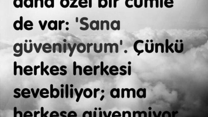 Ona özel bir cümle söylermisin?