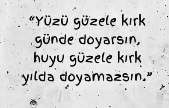 Sırf huyu güzel diye yüzü güzel olmayan biri ile birlikte olur musunuz?