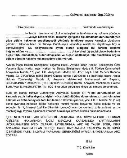 Üniversitelere aşısız olanlar alınır mı?