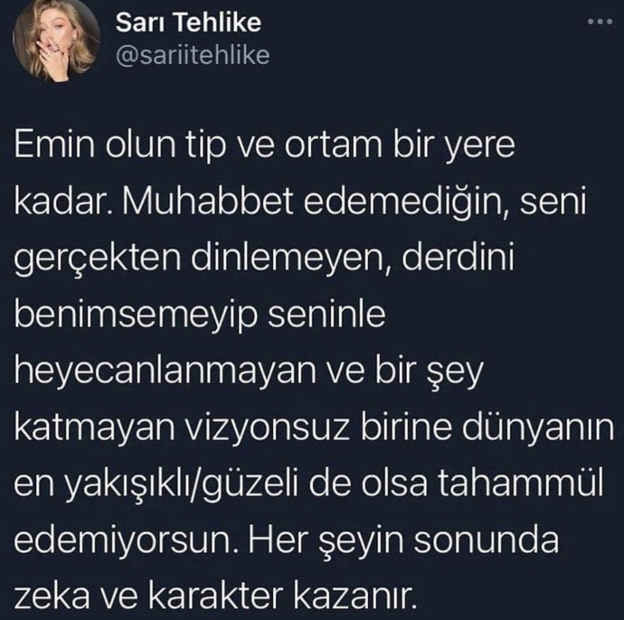 Sizce her şeyin sonunda kazanan yine zeka ve karakter mi oluyor?
