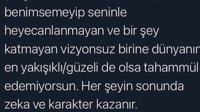 Sizce her şeyin sonunda kazanan yine zeka ve karakter mi oluyor?