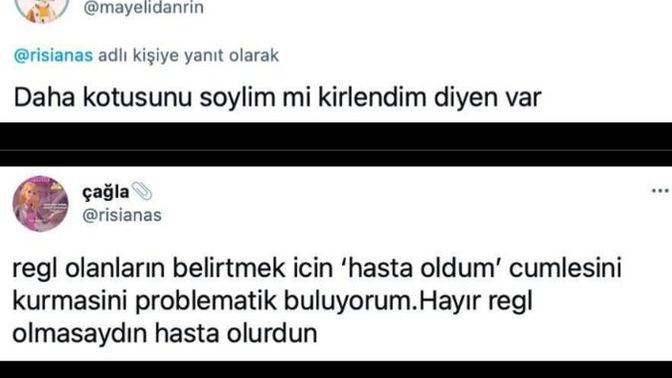 Twitter'da regl yine gündem oldu! Regle hastalık denmeli mi?