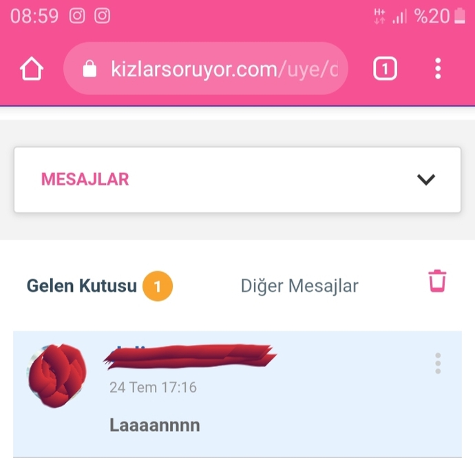 Şöyle atılan mesaja cevap verir misiniz?