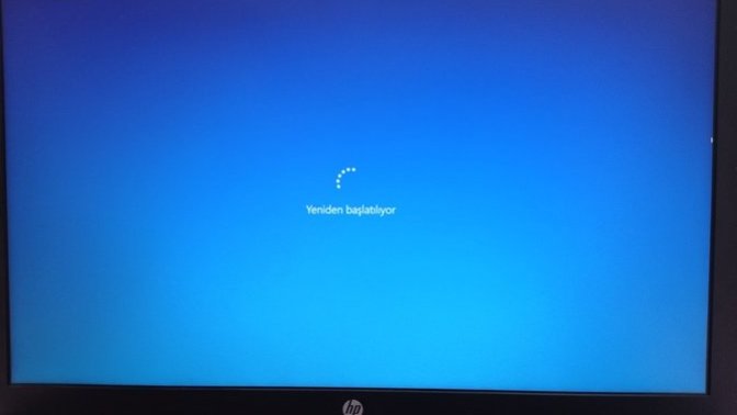 Windows 10 yeniden başlatma sorunu?