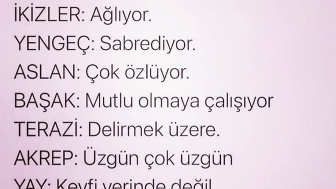 Şu aralar nasılsın?