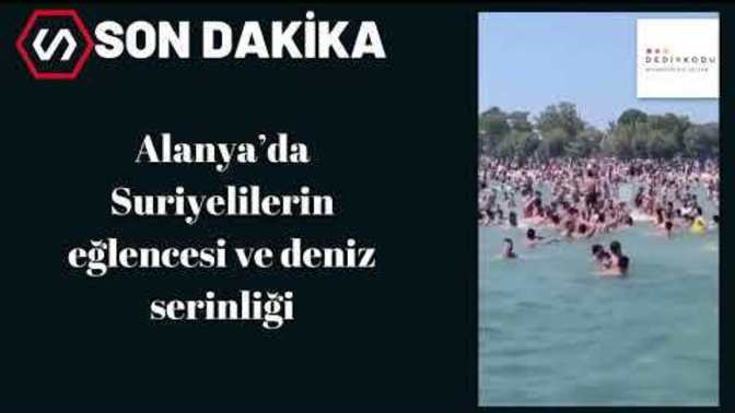 Suriyeli Mülteciler Alanya'da Allahu Ekber nidalarıyla çılgınca eğlendiler. Sizce onlar Suriye'ye geri gitmeli mi?