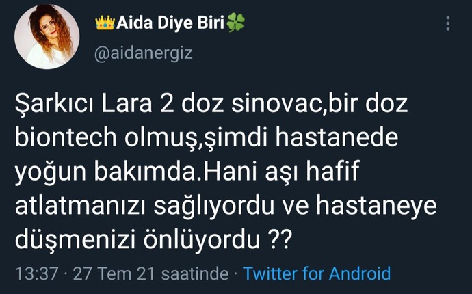Hani aşı (ruhsatsız deney sıvısı) koruyordu?