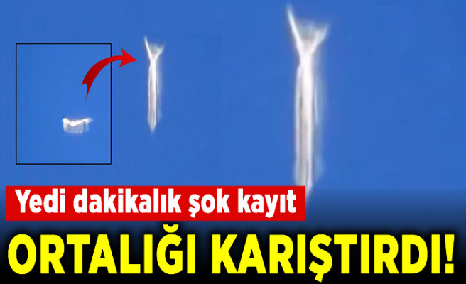 Şekil değiştiren UFO görüldü! Sizce bu nedir?