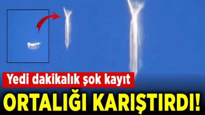 Şekil değiştiren UFO görüldü! Sizce bu nedir?
