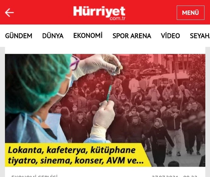 1 Eylül tarihinden itibaren aşı kartı dönemi başlıyor, aşı olana kart verilecek, olmayanlar bu kartı alamayacak, aşı oldunuz mu?