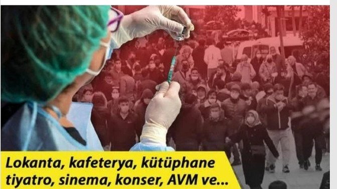 1 Eylül tarihinden itibaren aşı kartı dönemi başlıyor, aşı olana kart verilecek, olmayanlar bu kartı alamayacak, aşı oldunuz mu?