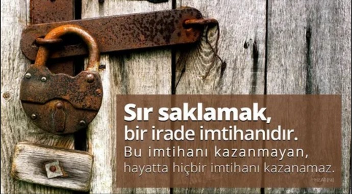 Sır tutamayan kişiyle olur musunuz?