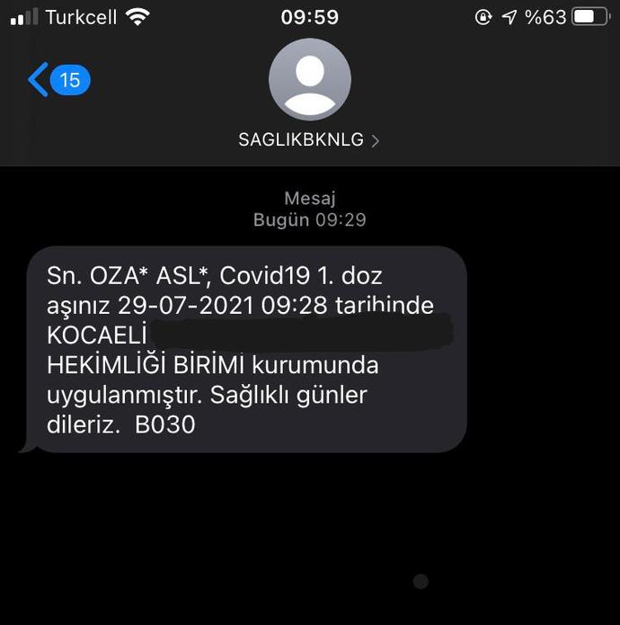 Sitede kaç kişi “Covid19” aşısı oldu?