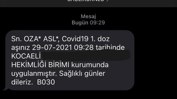 Sitede kaç kişi “Covid19” aşısı oldu?