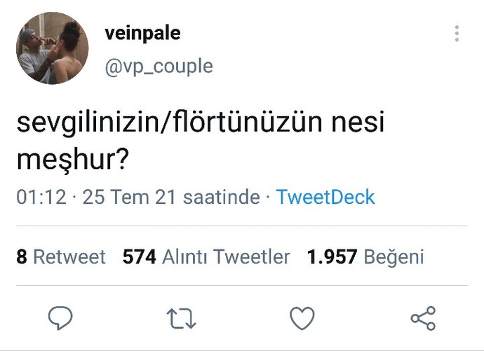 Sevgilinizin/Flörtünüzün nesi meşhur?