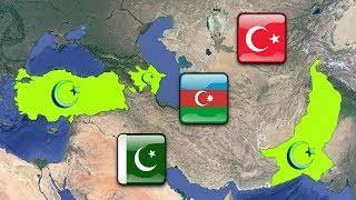 Üç kardeş ülkenin konumu. 🇹🇷