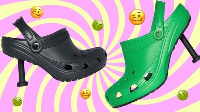 Crocs terliklerden sonra, Crocs stiletto çıktı! Crocs stilettoları beğendiniz mi?
