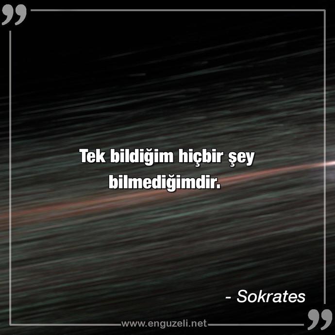 Şu hayatta en iyi bildiğiniz şey nedir?
