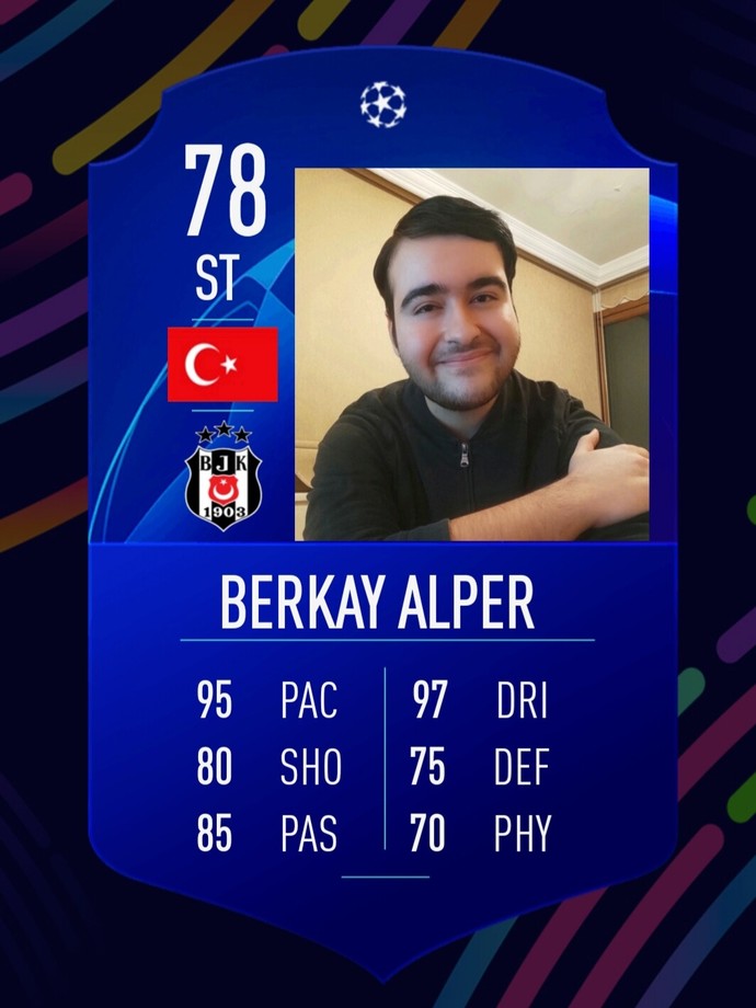 Size özel FIFA'nın Fut kartını oluşturayım mı?