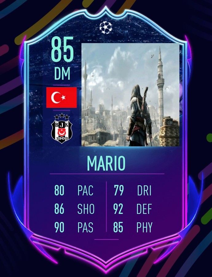 Size özel FIFA'nın Fut kartını oluşturayım mı?